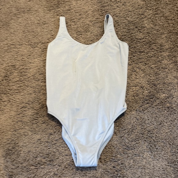 Abercrombie & Fitch Womens Swimsuit M Medium Blue One Piece Original Cheeky - Picture 1 of 6